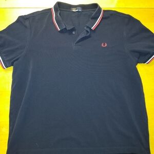Fred Perry Men's Polo Shirt with Red and White Trim